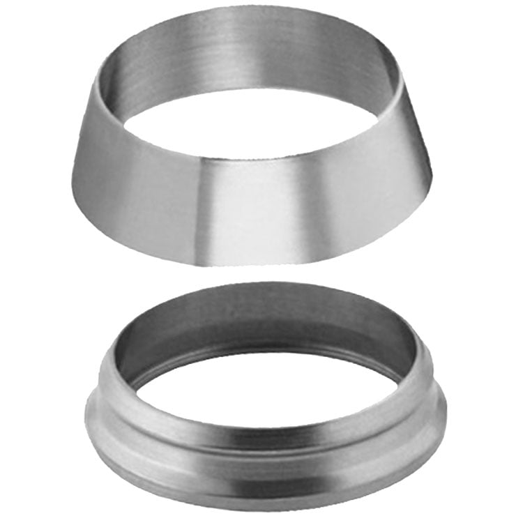 Swagelok SS-600-SET 316 Stainless Steel Ferrule Set (1 Front Ferrule / 1 Back Ferrule) for 3/8 in. Tube Fitting