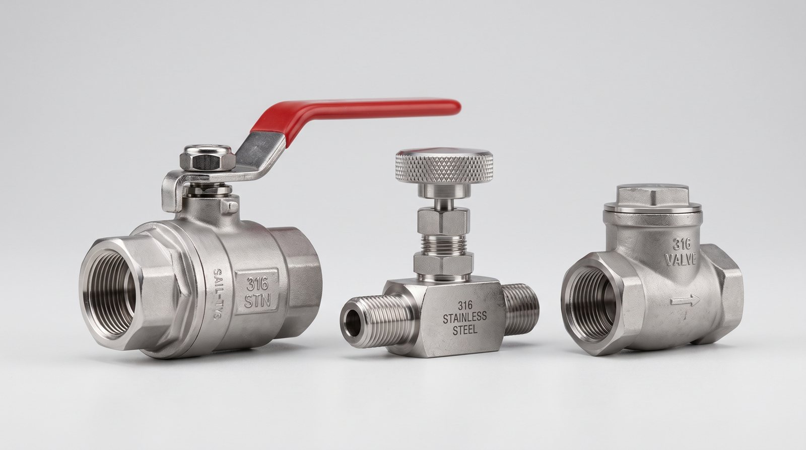 ball valve needle valve check valve comparison