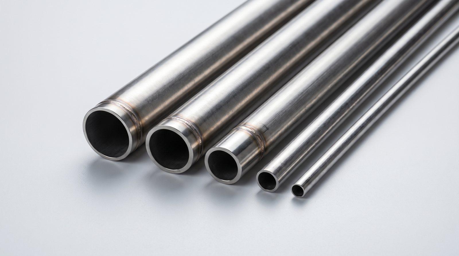 different tube sizes