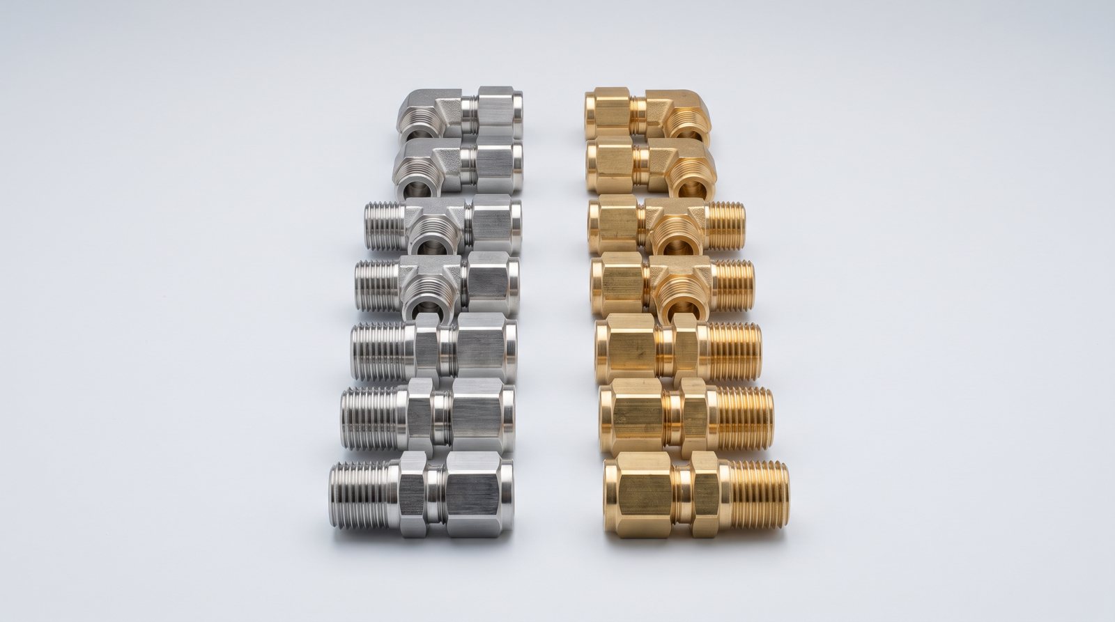 tube fitting material selection stainless vs brass