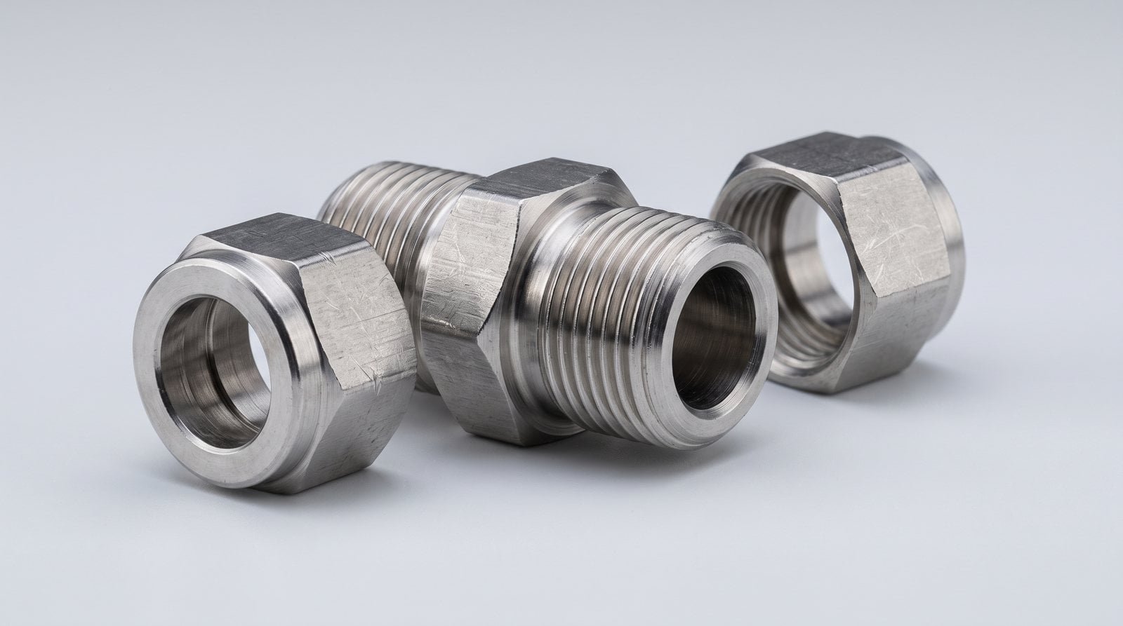 twin-ferrule fitting components