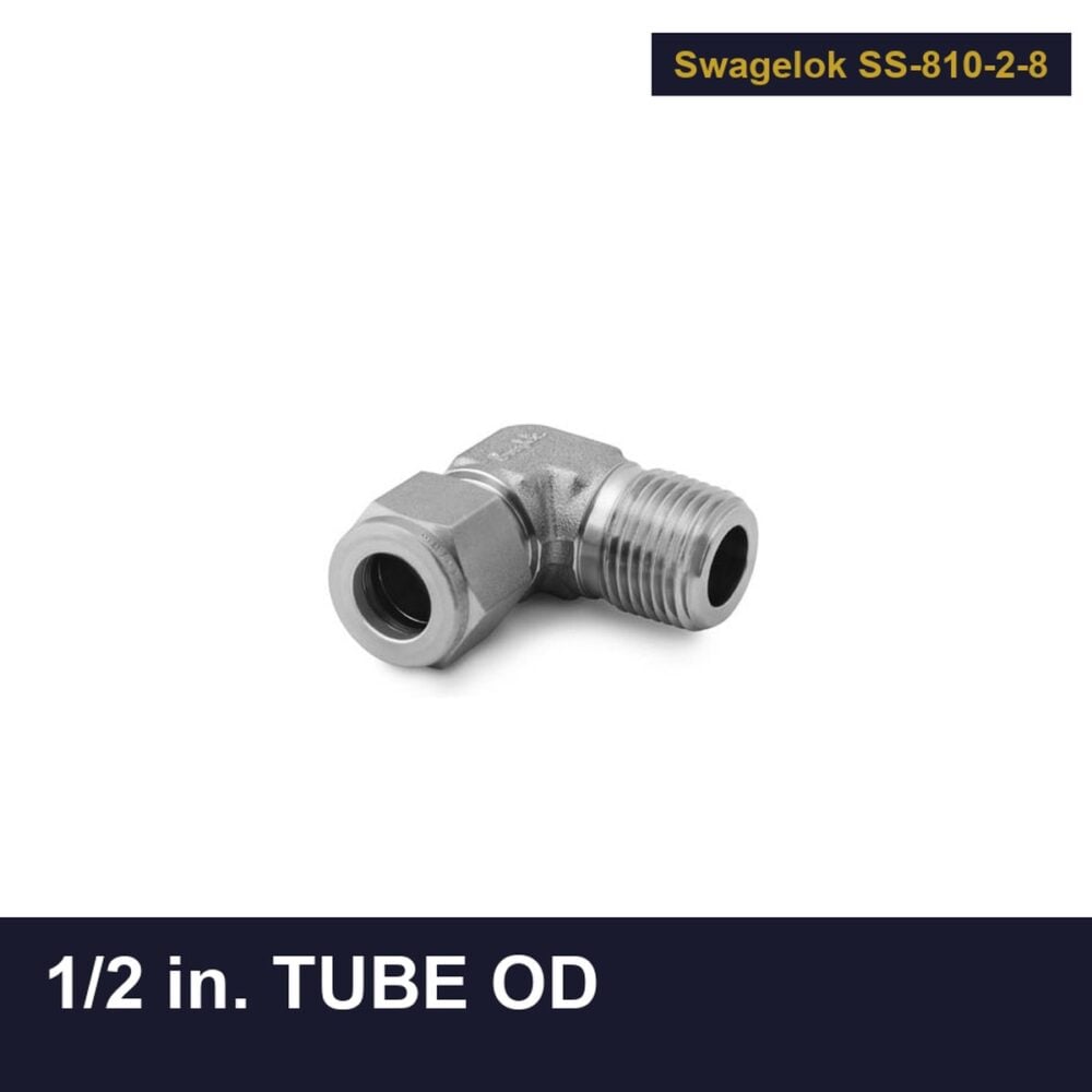 Swagelok SS-810-2-8 Stainless Steel Tube Fitting, 1/2 in. tube OD