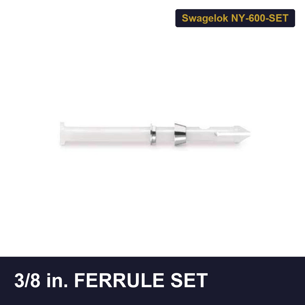 Swagelok NY-600-SET Ferrule Set, 3/8 In. Ferrule Set